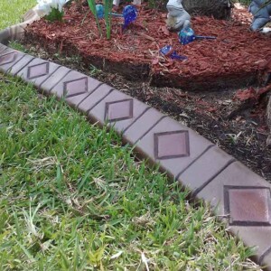 Walnut Brown diamond Custom Curbing