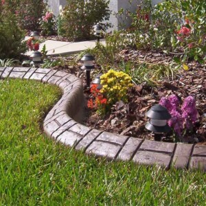 Cocoa Brown Rustic Custom Curbing