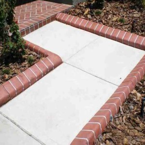 Red Brick Custom Curbing