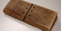 Wood Grain with Nail Stamp